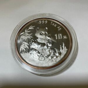 ♪♪【15226】 1円スタート! 中国 銀貨 パンダ銀貨 1オンス 10元 1996年 純銀 未使用品♪♪