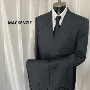 MACKENZIE ダブル 総裏 C96-W86-T170 ブラック 毛 スーツ