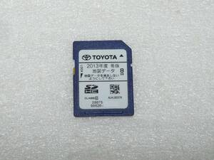 トヨタ純正 NSLN-W62 2013年 冬 地図 SDカード