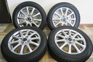 ★軽カー★Exsteer☆ブリザックVRX 155/65R14☆4.5J 45 PCD100 4H☆美品！★管理4435