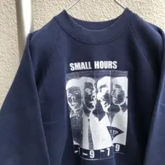 レアピース USA製 SMALL HOURS スウェット ネイビー