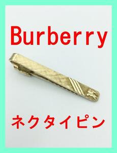 ★良品★ Burberry バーバリー ネクタイ ピン タイピン 騎士 ロゴ ゴールド スーツ シャツ ビジネス パーティ ブランド 結婚式 プレゼント