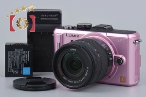 【中古】Panasonic パナソニック DMC-GF1 フェアリーピンク + LUMIX G VARIO 14-45mm f/3.5-5.6 ASPH. MEGA O.I.S. H-FS014045