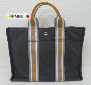 〔COLOURS〕 良品■フールトゥＰＭ■銀座限定■キャンバス■ハンドバッグ■HERMES