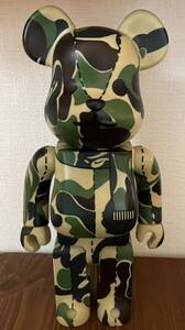 メディコムトイ ベアブリック A BATHING APE × MEDICOM TOY BE@RBRICK BAPE PLAY GREEN CAMO カモ エイプ ベアブリック 400%