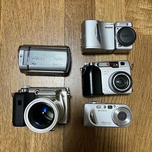 OLYMPUS SONY CASIO コンパクトデジタルカメラ ビデオカメラ まとめ売り セット 5点 カメラ