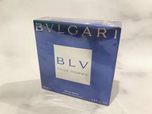  未開封 香水 BVLGARI ブルガリ オードトワレ BLV ブルー POUR HOMME プールオム EDT 100ml メンズ フレグランス 箱付き