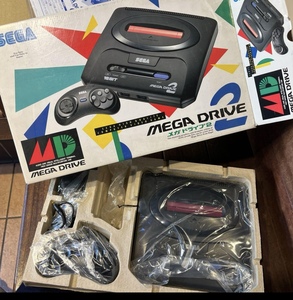 アダプターなし　SEGA MEGA DRIVE 2 未使用　メガドライブ2 本体