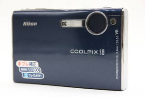 【返品保証】 ニコン Nikon Coolpix S8 ブルー コンパクトデジタルカメラ v4366