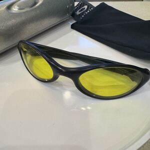 ● サングラス　OAKLEY EYE JACKET オークリー　クリアイエロー　USA製　ケース付き