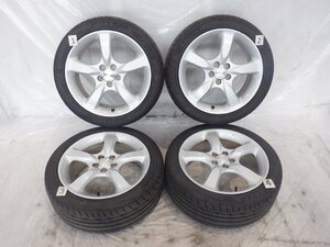 ☆23年製 バリ山 レガシィ☆ 5H 100 7JJ +55 17インチ スバル純正 アルミホイール タイヤ 215/45R17 BRIDGESTONE POTENZA RE004 4本