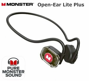 新品 MONSTER ワイヤレスイヤホン Open Ear Lite plus オーペンイヤー型空気伝導 スポーツ メモリチタンバンド Bluetooth5.3 モンスター