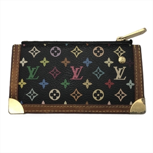 ルイヴィトン LOUIS VUITTON ポシェット クレ コインケース M92654 ゴールド金具 モノグラム マルチカラー キャンバス ノワール レディース