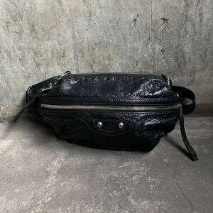 BALENCIAGA ネオリフト レザーボディバッグ バレンシアガ バッグ ウエストポーチ ショルダーバッグ イタリア製