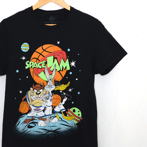 MT2114 スペースジャム SPACE JAM Tシャツ S 肩41 ルーニーチューンズ アメコミ アメリカ古着 メール便可 xq