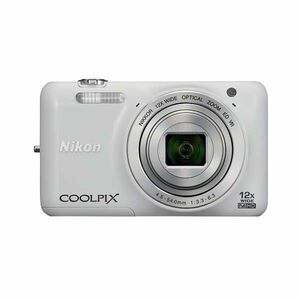 中古 １年保証 美品 Nikon COOLPIX S6600 ナチュラルホワイト