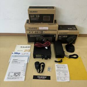 24静/A049029-1/P114-837/TY100000【名古屋】YAESU ヤエス ALL MODE TRANSCEIVER FT-991AM / SP-10 / M-100 トランシーバー 3点セット