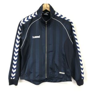 ヒュンメル/hummel★サッカー/ジャージジャケット【子供150/キッズ/紺/navy blue】スポーツウェア/ジップアップ/jacket◆BH674