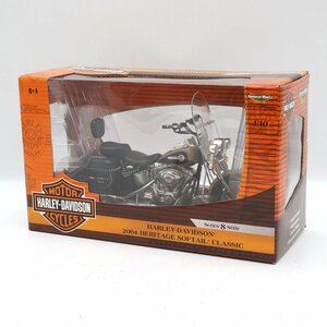 RACING CHAMPIONS レーシングチャンピオン 1/10 ハーレーダビッドソン 2004 HERITAGE SOFTAIL CLASSIC ミニカー [H800986]