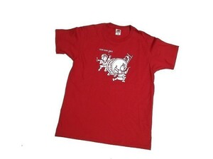 【新品】駄菓子 どんどん焼き Tシャツ 半袖【Ｍ】赤/レッド◆DON DON YAKI スナック 菓子 だがし 男性用 メンズ