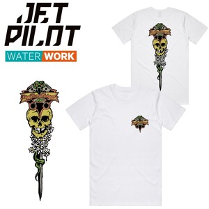 ジェットパイロット JETPILOT 2024 Tシャツ 送料無料 スタング メンズ S/S Tシャツ W24600 ホワイト L