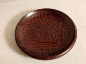 送料無料　鎌倉彫の菓子皿
