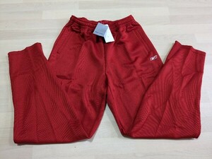 Lサイズ　Reebok　リーボック　トレーニングパンツ　赤 　ジャージ　下のみ　部活　体操服　中学　高校　新品　タグ付き　ラスト１枚