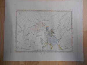 即決1824年米国『グリーン星図＝ボーデの星図　PL3馭者座他』天文　アンティーク 星座早見盤　天体望遠鏡Astronomy, Star map, Planisphere