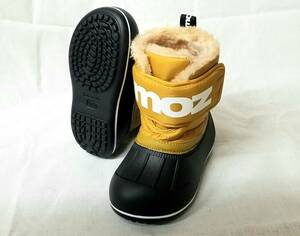 MOZ　キッズ防寒ブーツ　履きやすいベルクロ　キャメル　15㎝　新品　ロゴがかわいい！あったか！軽量！防水！