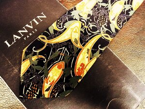 ★良品★3R05815【LANVIN】ランバン「ペイズリー 柄」ネクタイ