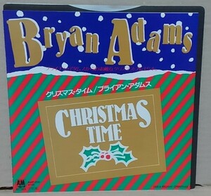 ７インチ■ブライアン・アダムス / クリスマス・タイム■盤面良好/AMP-238■BRYAN ADAMS / CHRISTMAS TIME　シングル/EP