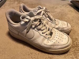  NIKE エアフォース1 LO 白、白 26.5cm AIR FORCE LOW スニーカー ホワイト