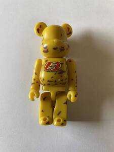 Jelly Belly　ジェリービーン　イエロー BE@RBRICK 100% ベアブリック　MEDICOM TOY　メディコムトイ