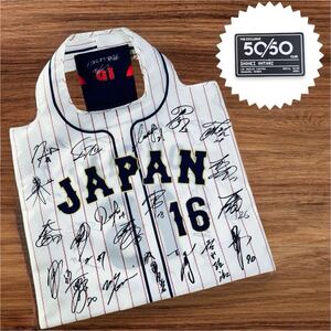 非売品　WBC2023日本代表 大谷翔平　サインプリントユニフォームデザインエコバッグ　50/50CLUBレプリカ会員証　セット