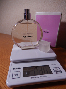 フルボトル♪ほぼ満タン 236g(^^ゞ 100ml トワレ「CHANCE EAU VIVE：チャンス オーヴィーヴ」EDT-SP（スプレー）_/_/交渉OK、匿名OK！_/_/