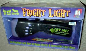 FRIGHT LIGHT Fright Light the Flashlight With 8 Built-In Sound Effects Junk！ 未開封 ゾンビボイス付き フラッシャーライト