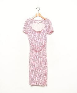 「DIANE von FURSTENBERG」 半袖ワンピース 0 ピンク レディース