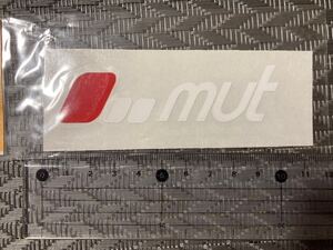 ◆廃盤 希少品 当時物 レア物◆mut 文字抜き ホワイト ステッカー 1枚 Halt デザイン