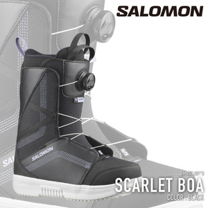 新品未使用 24-25 SALOMON BOOTS SCARLET BOA BLACK 24.5cm 安心保証 即日発送 土日祝発送OK