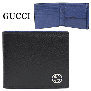 グッチ 財布 GUCCI メンズ 折財布 二つ折り財布 レザー アウトレット 610466 CAO2N 1040 新品