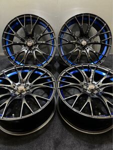 ★Weds Sport SA-20R 18インチ 7.5J +45 100 5H アルミホイール 4本 プリウス インプレッサ フォレスター (2-H179)