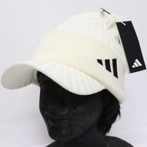 ★アディダス ゴルフ ADIDAS GOLF 新品 メンズ COLD.RDY 保温 ニットキャップ 帽子 CAP ぼうし 白 57-60cm [IA26561N-5760] 七 ★QWER