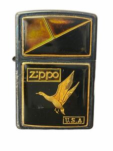  ZIPPO ジッポ 鴨 90年代 U.S.A ヴィンテージ 温度変化液晶 1996年