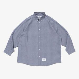 送料無料 WTAPS BD 02 / LS / COTTON. BROADCLOTH. TEXTILE. PROTECT チェックボタンダウンシャツ ダブルタップス 2023年秋冬 Mサイズ