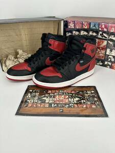 希少/新品/1994 デッドストック/NIKE/AIR JORDAN 1/BRED 94/27cm /ナイキ ナイキエアジョーダン1 ブレッド /復刻 retro high og オリジナル