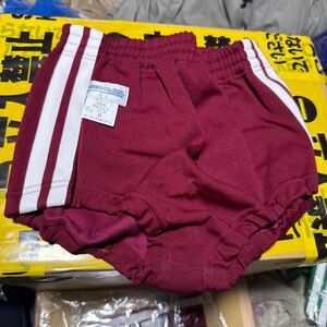 ラスト在庫！！【新品】売れると値上 複数枚割引 ブルマ ブルマー 体操服 制服 レディース スポーツ Sサイズ スクールユニ 6622 エンジ 赤