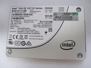 NO.800B itel SSD DC S3710 Series 2.5インチ SATA 200GB MK0200GEYKC 　7mm 動作品 