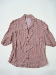 Vivienne Westwood イタリア製ドット柄半袖シャツ size42 国内正規 ヴィヴィアンウエストウッド