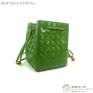 ボッテガ ヴェネタ （BOTTEGA VENETA） スモール イントレチャート バケットバッグ ショルダー バッグ 717432 アボガド（新品）