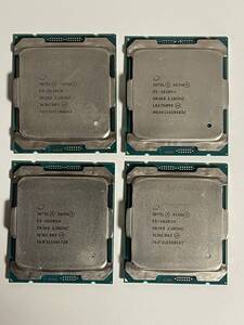 送料無料 4枚セット intel XEON E5-2620V4 Intel CPU 2.1GHz/ターボ最大3.0Ghz 8コア 16スレッド ソケット FCLGA2011-3 サーバー用 中古品